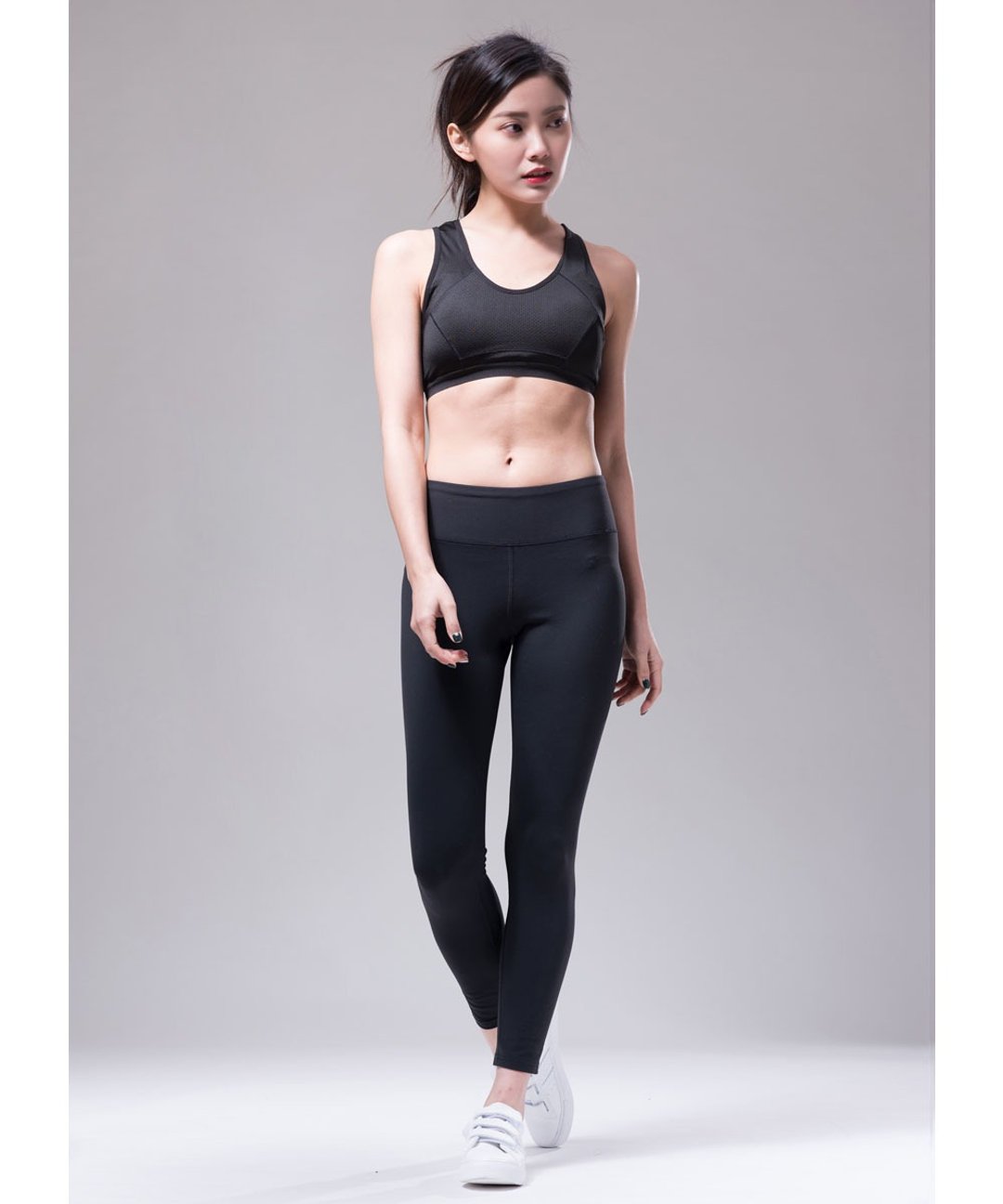 Aurora弹力紧身瑜珈裤/黑色/leggings/健身 - 女装瑜珈服 - 其他人造纤维 