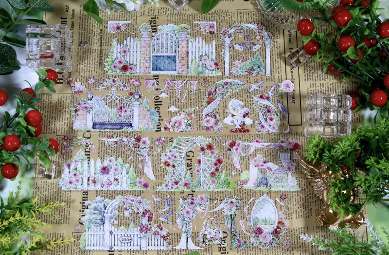 花繁伴绿 PET 纸胶带 贝壳光10米卷 - 纸胶带 - 其他材质 多色