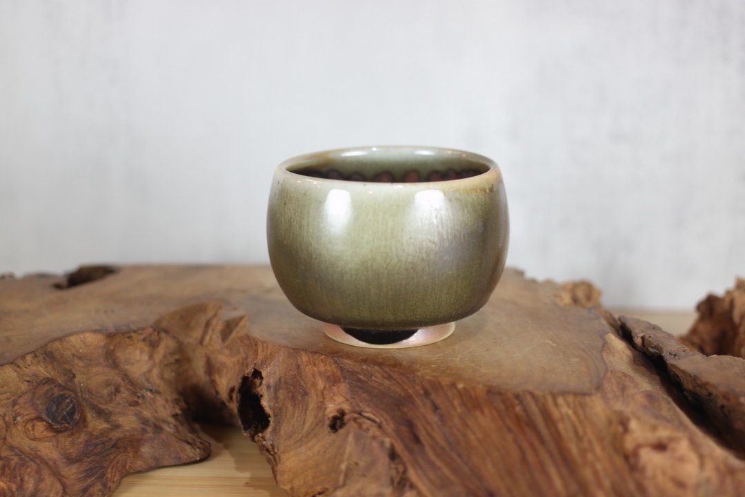 【沐春生活】160ml 柴烧 天目釉 手作茶碗 茶杯 名家叶敏祥作 - 茶具/茶杯 - 瓷 