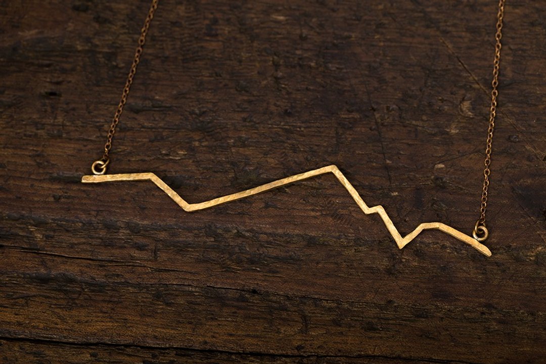 Beats 山之悸-手工黄铜项链BrassNecklace - 项链 - 铜/黄铜 金色