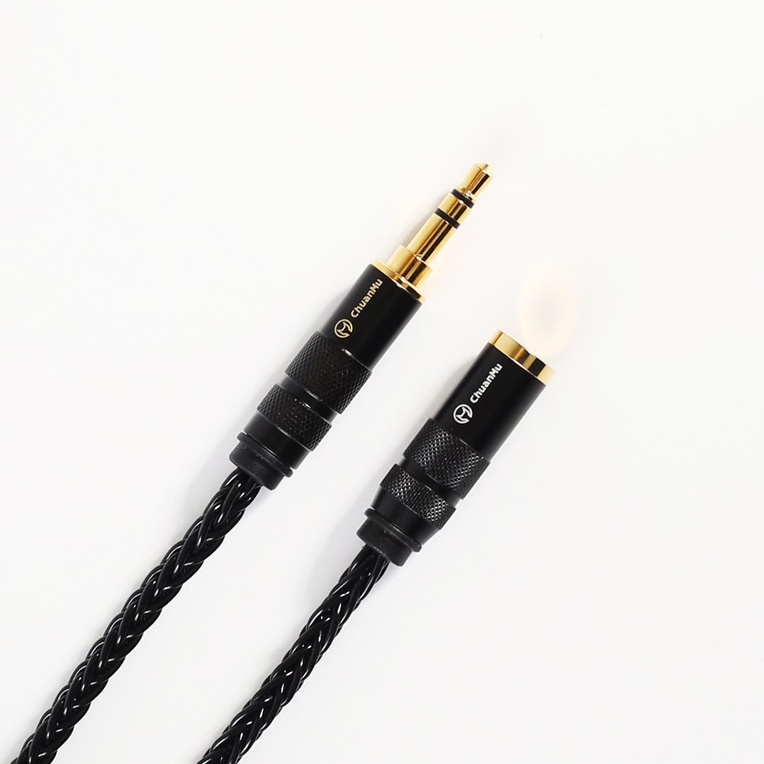 川木W181 发烧单晶铜镀银3.5mm 公对母 3.5 电脑音响 aux 延长线 - 数码小物 - 其他材质 