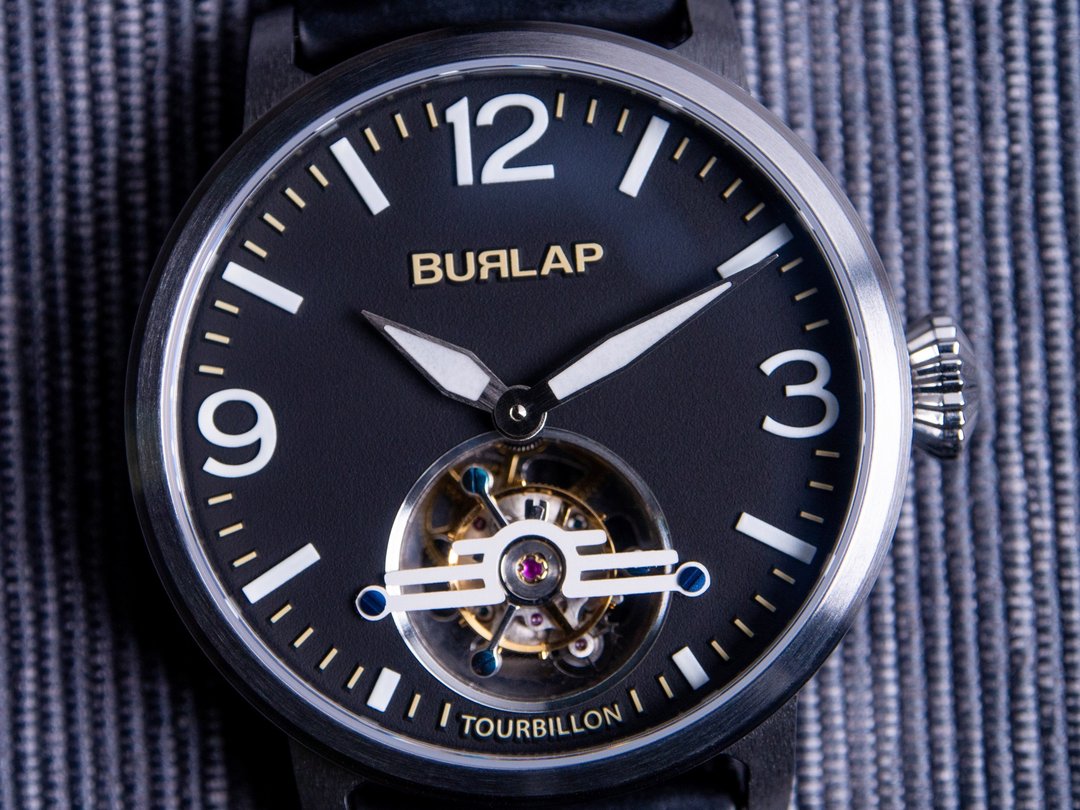Burlap Watches 香港品牌 Propeller陀飞轮 黑色配色 - 男表/中性表 - 不锈钢 黑色