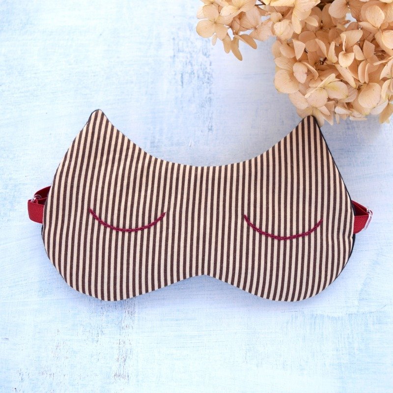 Chocolate Cat　 眼罩 /旅游/睡眠 - 眼罩 - 棉．麻 咖啡色