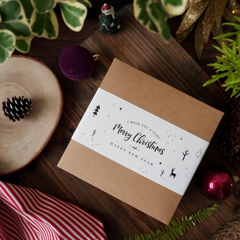 【圣诞礼盒】迷你磅蛋糕礼盒 - 蛋糕/甜点 - 新鲜食材 卡其色