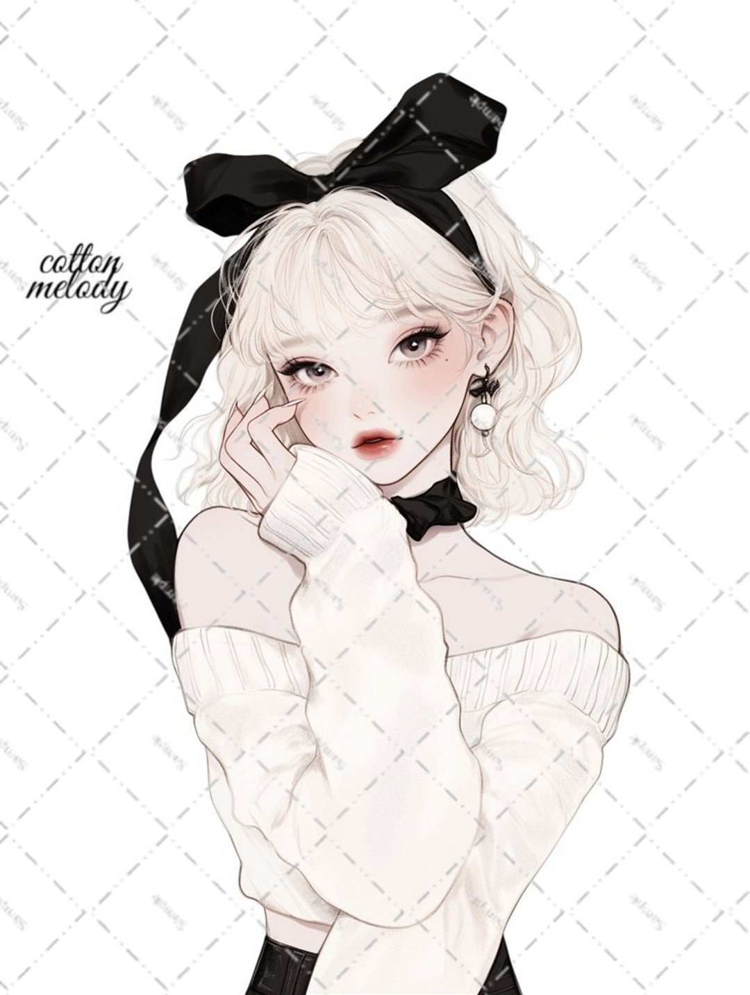 原创贴纸 no.7313 人物贴纸 原创贴纸 人物贴纸 女孩贴纸 原创人物贴纸 - 贴纸 - 纸 