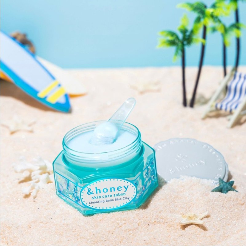 日本 &honey 蜂蜜蓝泥五合一卸妆膏90g 瓶内随附刮勺 - 脸部清洁/卸妆用品 - 其他材质 蓝色