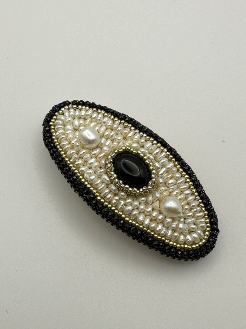 民族风、手工制作、淡水珍珠发夹 - 发饰 - 珍珠 