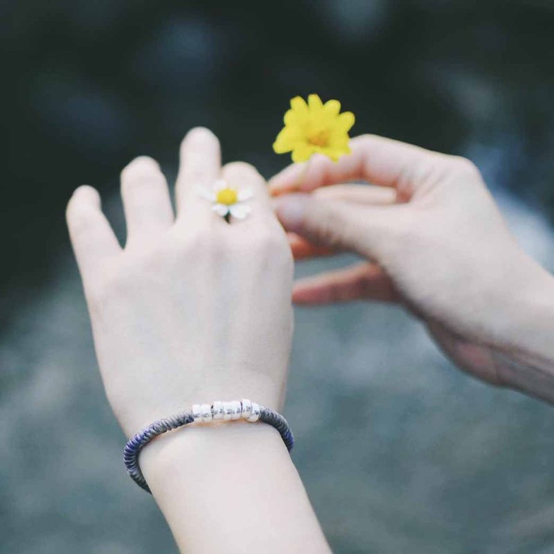 | 渲染色粗款 | 纯银 x 蜡线 x 手绳 x 手环 x 定制。好做作。 - 手链/手环 - 纯银 多色