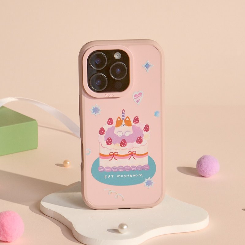 食菇Happy Birthday峡谷强悍MagSafe iPhone手机壳 - 手机壳/手机套 - 塑料 卡其色