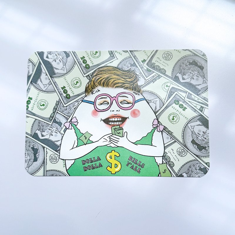 Dollar dollar bills 明信片 - 卡片/明信片 - 纸 绿色