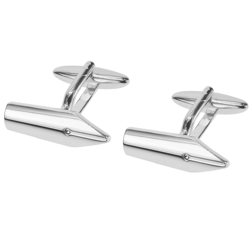 钢笔尖袖扣 - 袖扣 - 其他金属 银色