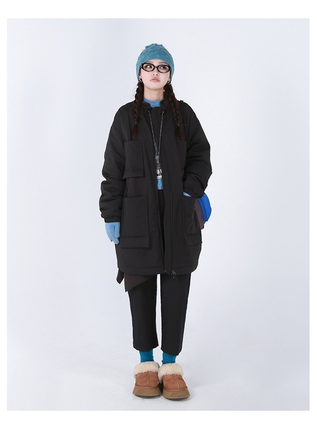 棉服外套女大廓形工装保暖上衣 - 女装休闲/机能外套 - 棉 