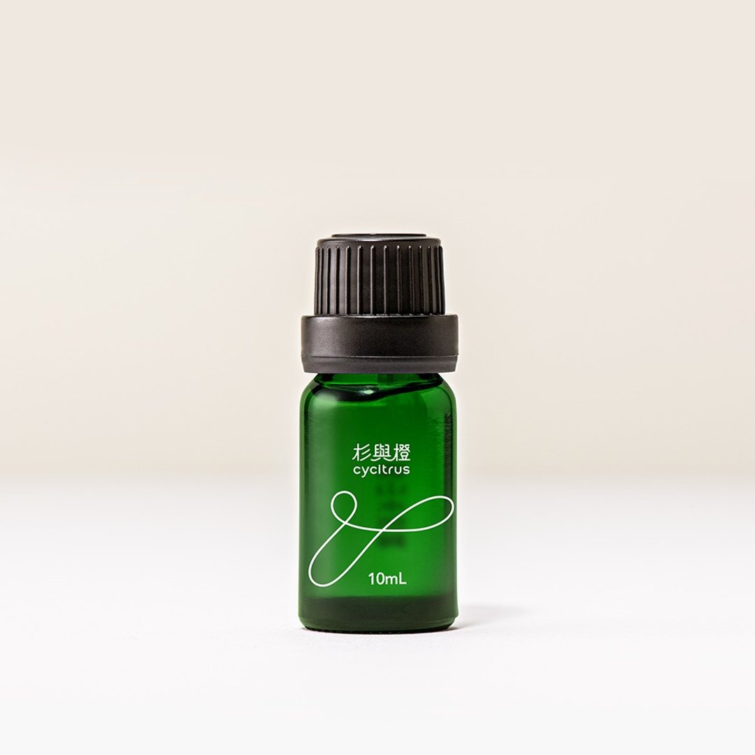 【100%天然植物萃取】云山水悠舞精油 10mL | Cycitrus 杉与橙 - 香薰/精油/线香 - 玻璃 绿色