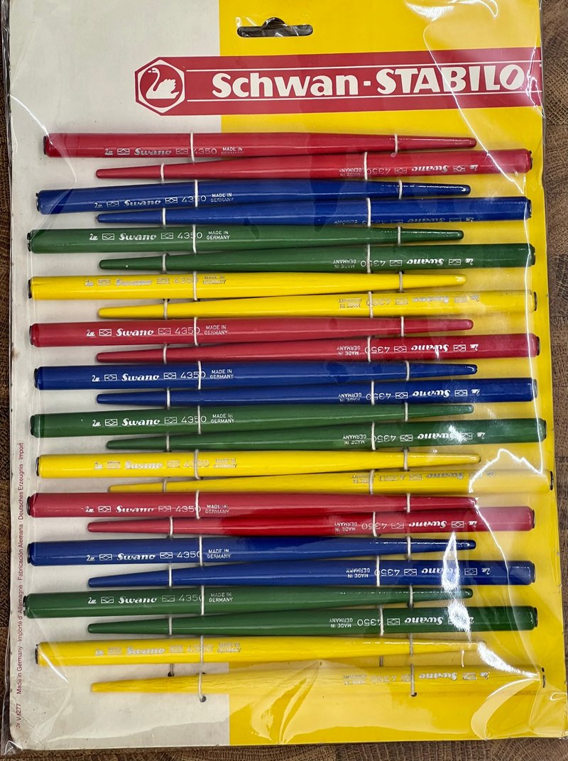 1960年代 德国 Swano 4350 老沾水笔杆 库存新品 四种颜色 - 蘸水笔 - 木头 