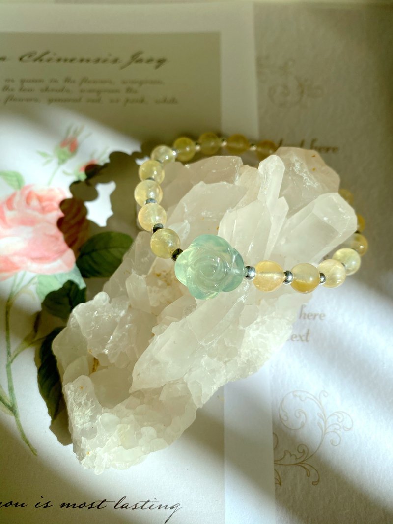 ʚ(圆的兔几)ɞ   串珠手环 ๑黄葡萄石.绿葡萄石 - 手链/手环 - 水晶 多色