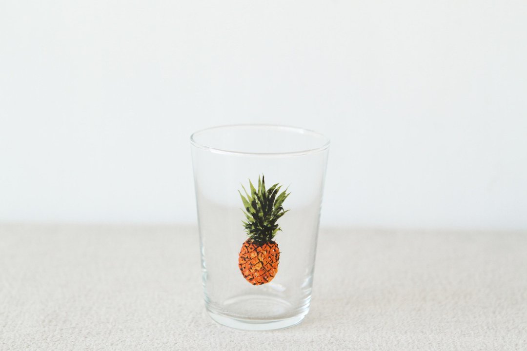 【+t企划】水果玻璃杯-凤梨整颗 - 玻璃杯 - 玻璃 透明