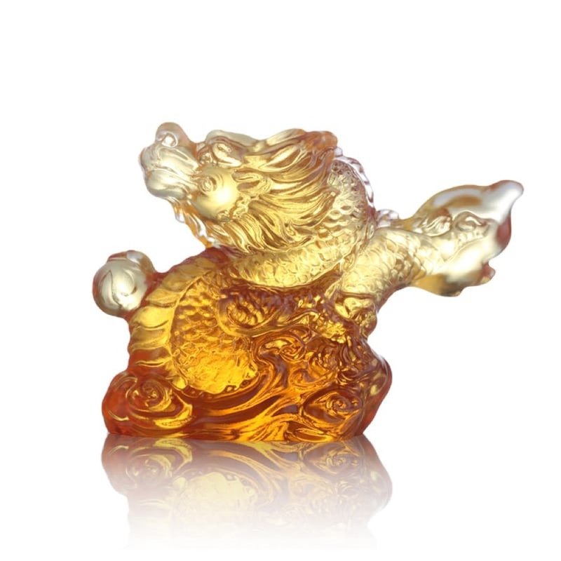 琉璃工房  LIVING 祥龙握珠 - 摆饰 - 琉璃 黄色