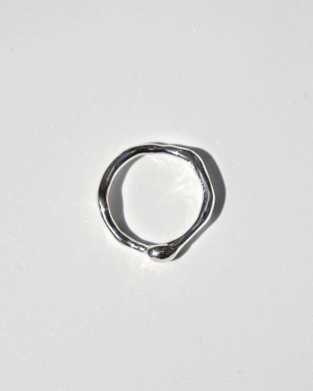 Tears ring 泪珠 纯银戒指 - 戒指 - 纯银 银色