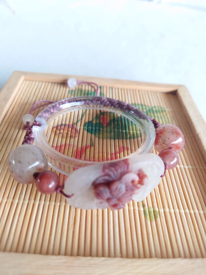 Miss feng天然-余太早踏雪寻梅中国结手链 - 手链/手环 - 玉石 