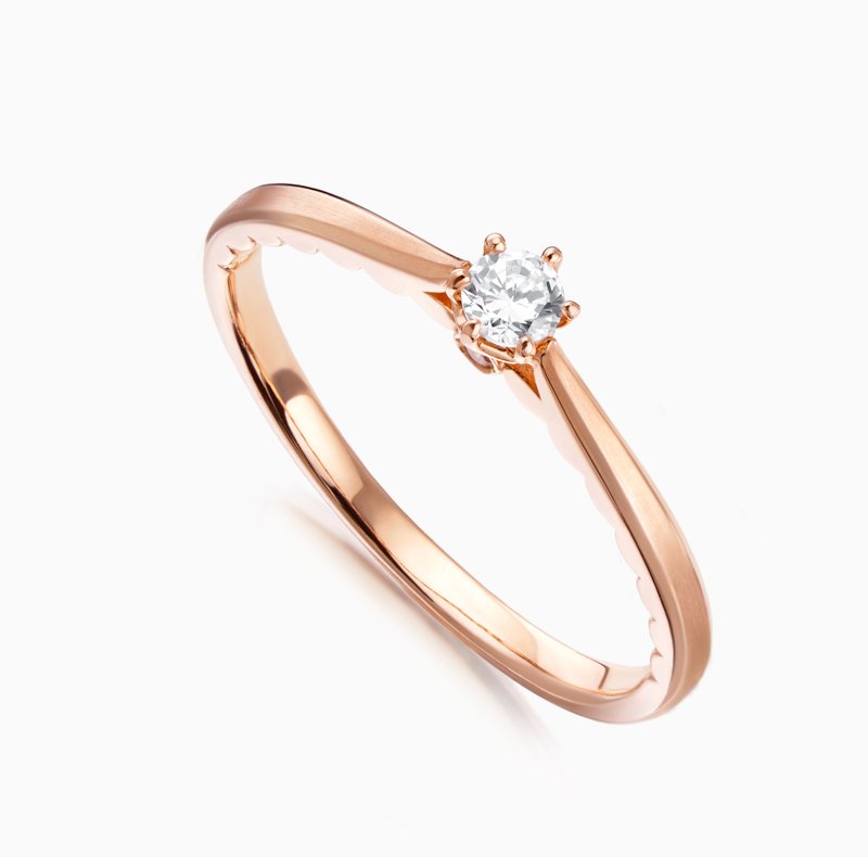 14K玫瑰金Limerence情迷钻石戒指【Frankness Jewellery】 - 对戒 - 贵金属 粉红色