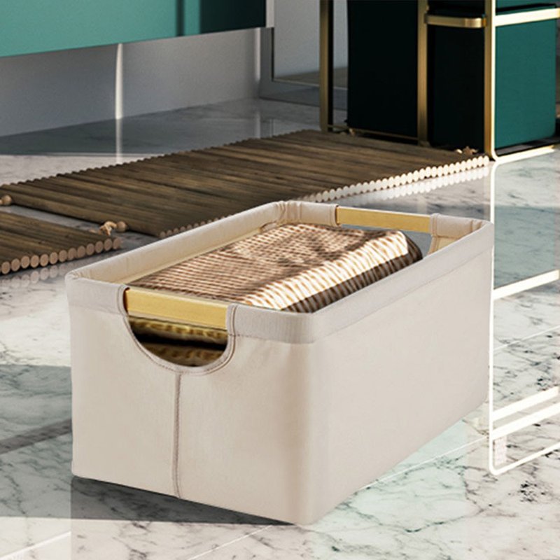 bencross 本心本来-米金色铝合金折叠收纳盒架 - 收纳用品 - 其他金属 金色