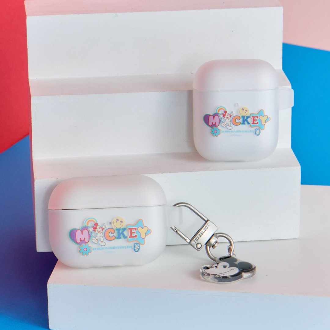 Disney 经典缤纷的米奇强悍防摔 AirPods 保护套 (附吊饰) - 耳机收纳 - 塑料 多色