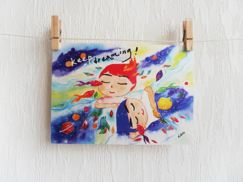 keep dreaming ! 明信片 postcard - 卡片/明信片 - 纸 多色