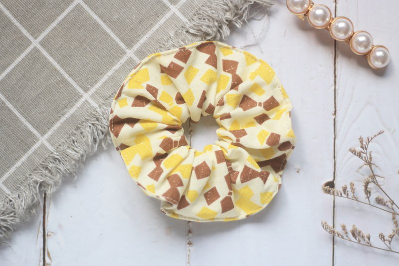 手作发饰。大肠圈。蜂蜜饼干 - 发饰 - 棉．麻 咖啡色