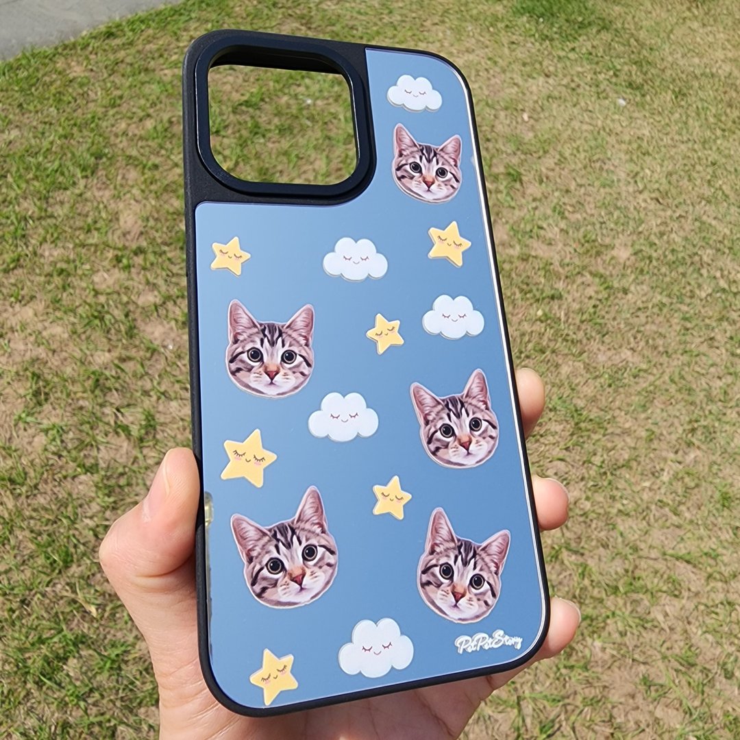 定制化宠物似颜绘Sweet Dream镜面手机壳 (MagSafe) iPhone电话壳 - 手机壳/手机套 - 压克力 