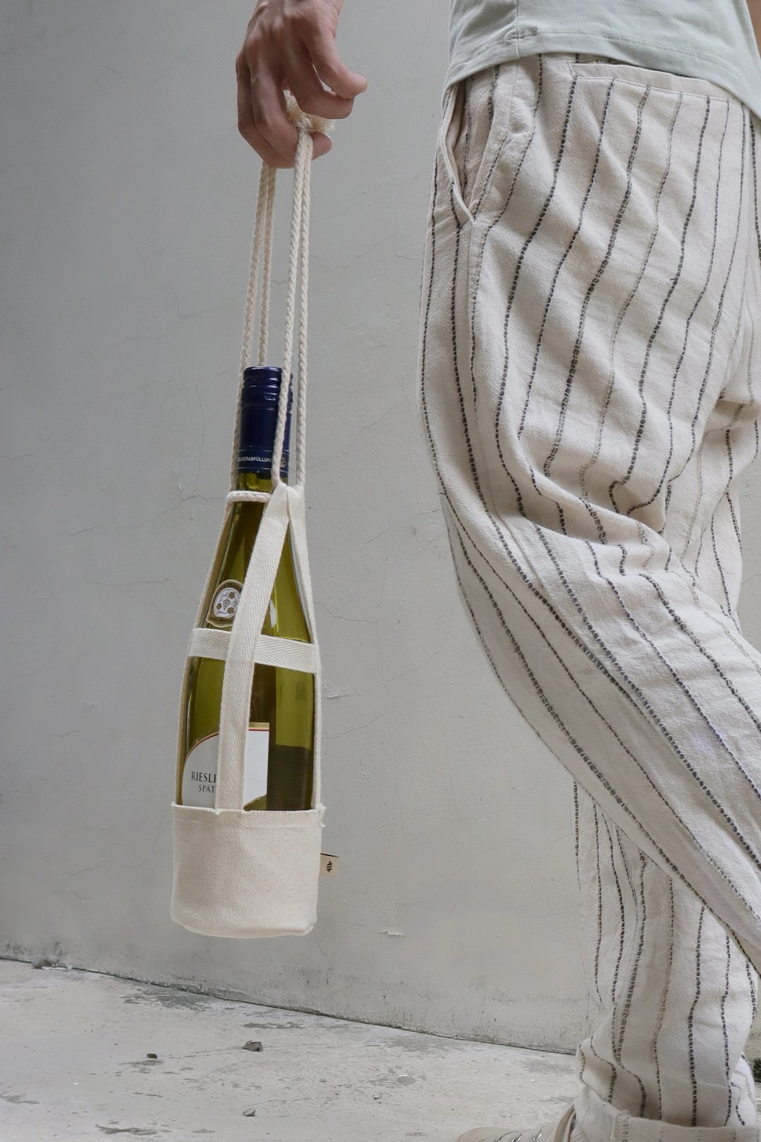 步野  布料酒提袋  红白酒袋 - 其他 - 棉 白色