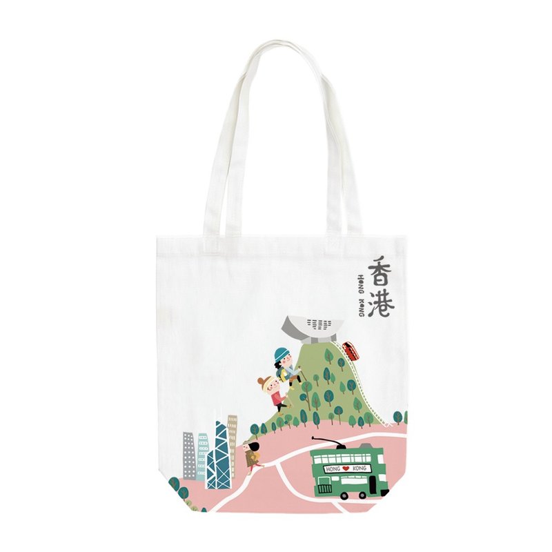 iBakery香港系列 tote bag (电车) | 香港设计 社企礼物 - 手提包/手提袋 - 其他人造纤维 