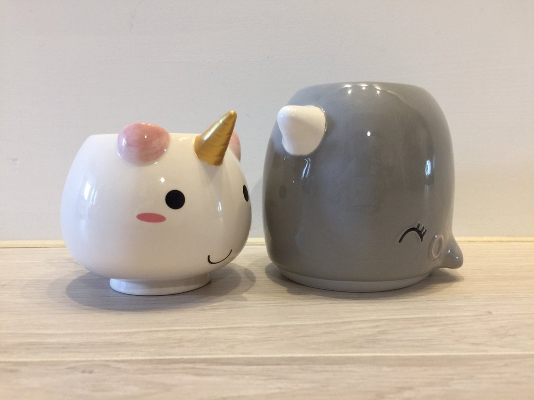 独角神兽马克杯组合 - 咖啡杯/马克杯 - 陶 多色
