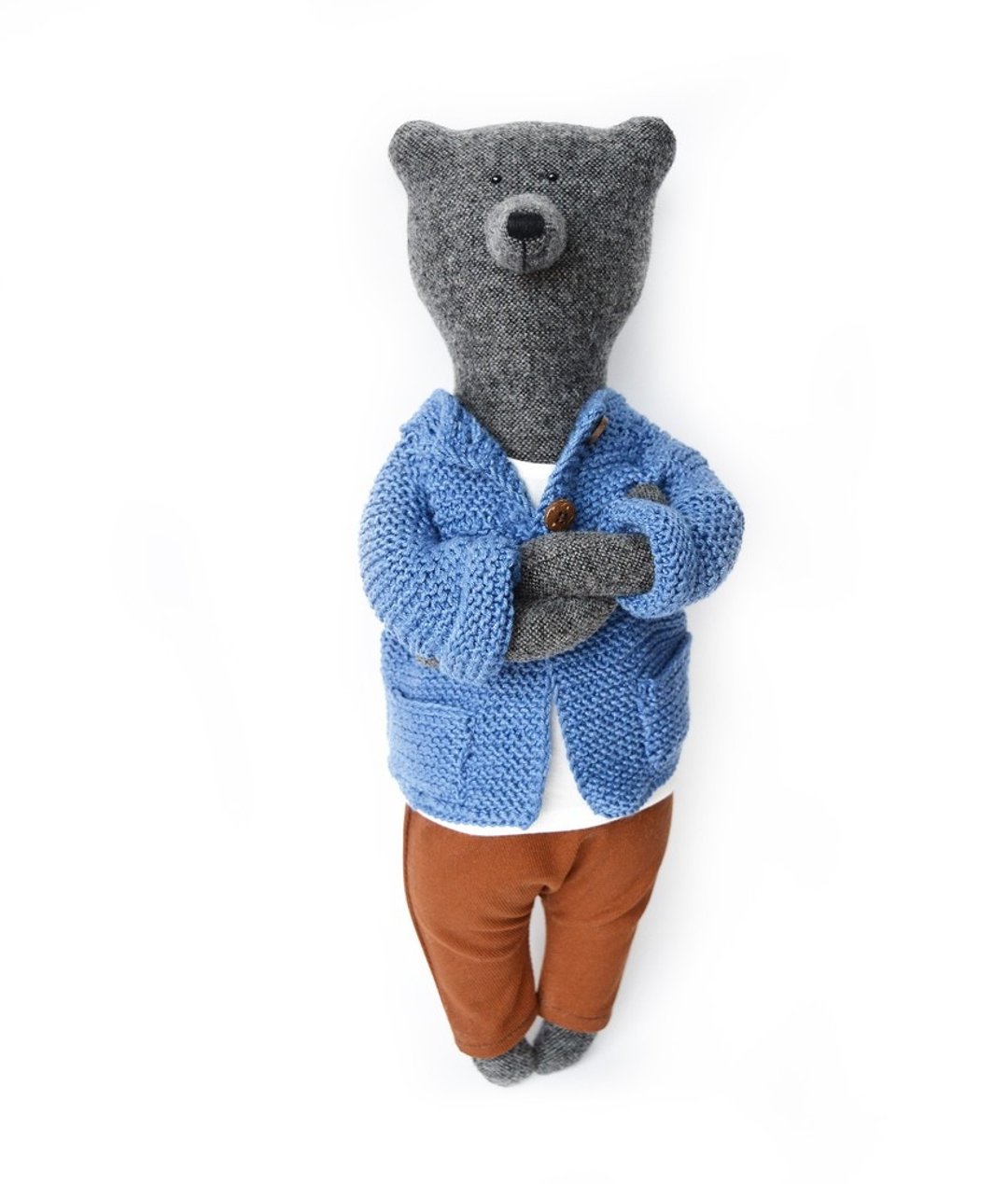 PK bears |马丁熊40cm I手工时尚熊I - 玩偶/公仔 - 棉 蓝色