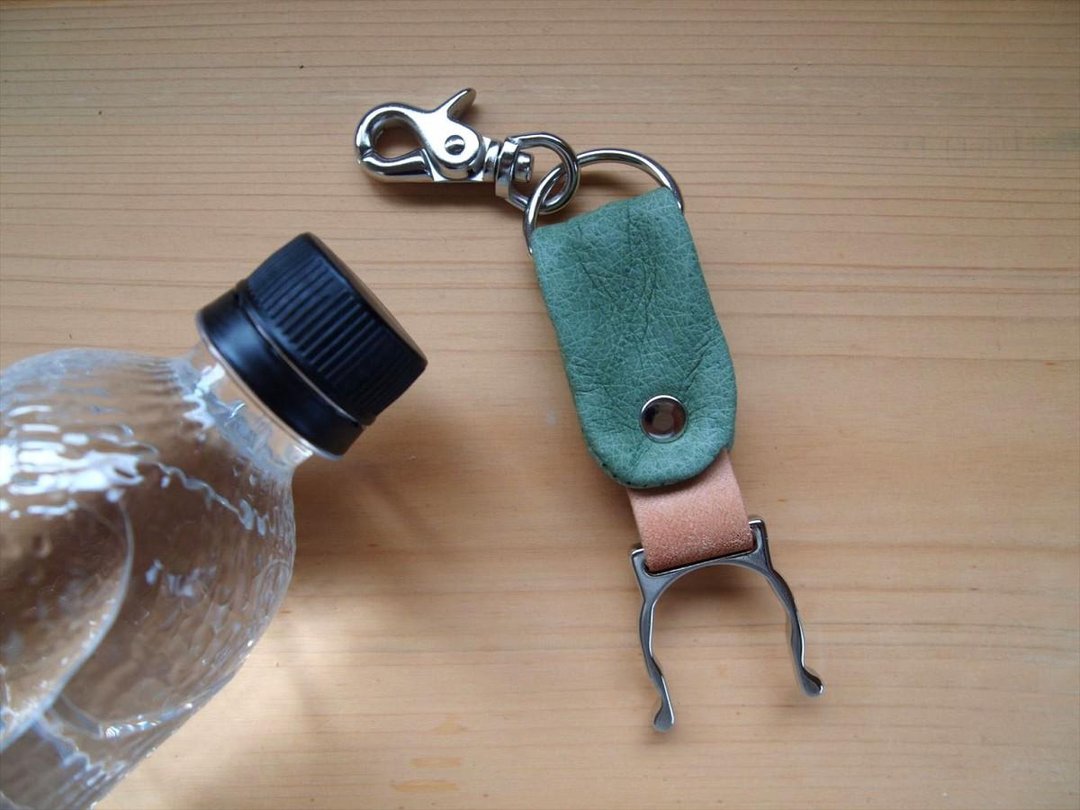 Pig leather * PET bottle holder * Green * Leather - 其他 - 真皮 绿色