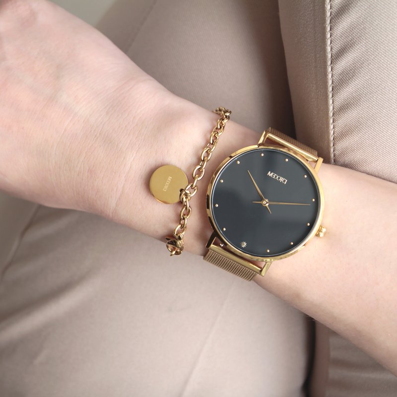 (台湾限定商品)MEDOTA  简约圆牌手环 / 4色 - 手链/手环 - 不锈钢 