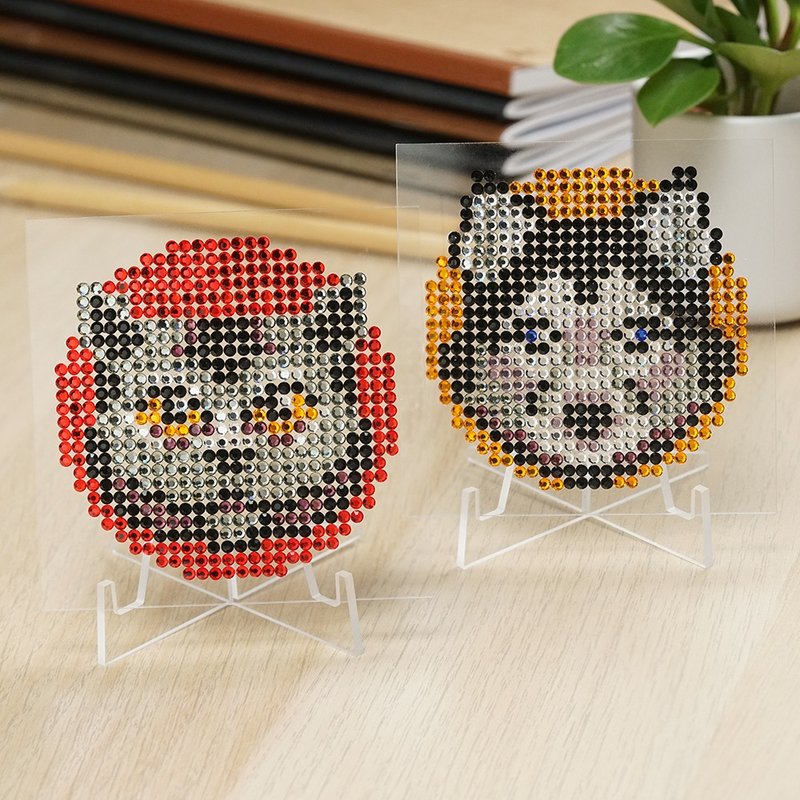 Rhinestone Craft-猫狗水钻装饰DIY材料包 - 其他 - 其他材质 橘色