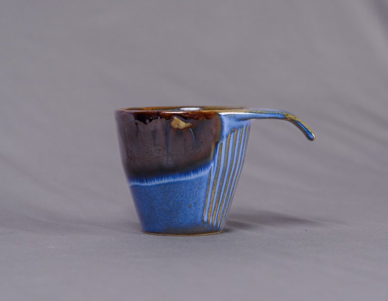 山岚叠杯-浪涛蓝 - 其他杯子 - 陶 蓝色