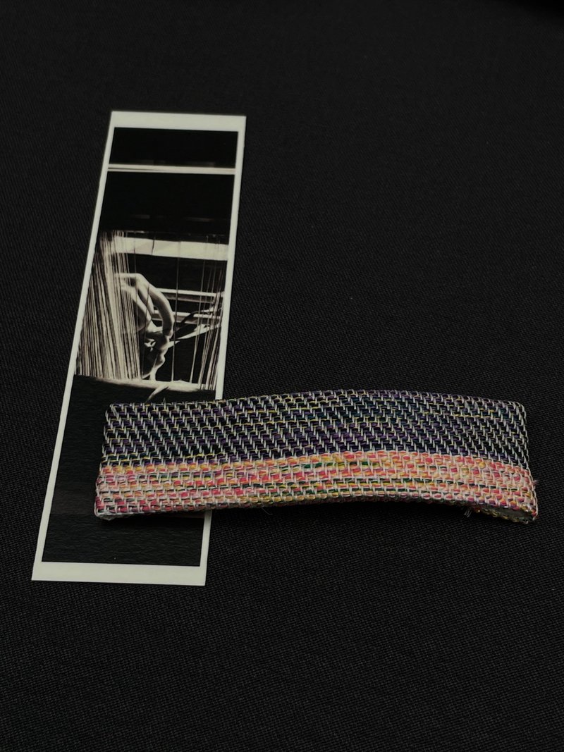 手工织造蚕丝真丝发夹 - 发饰 - 丝．绢 蓝色