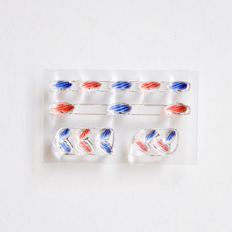 PLAY 水晶印章 刺绣图纹 2 - 印章/印台 - 塑料 透明