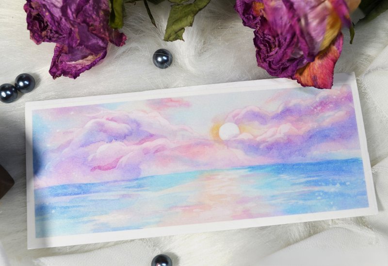 七色海 水彩で描く海の色 和紙膠帶 10米卷 巨畫幅造景 - 纸胶带 - 其他材质 多色