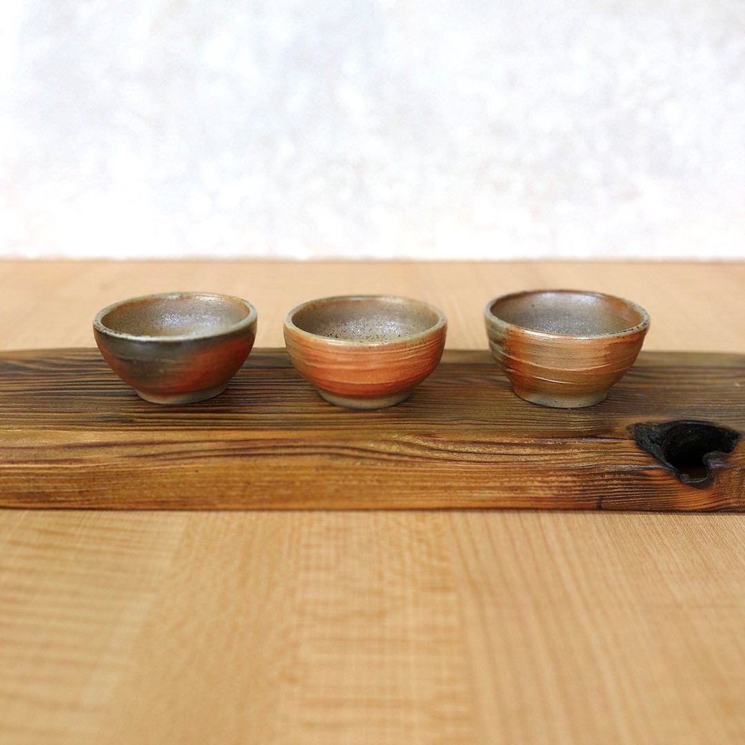 柴烧陶手作 浅浅的金色云霓茶杯 - 摆饰 - 陶 金色