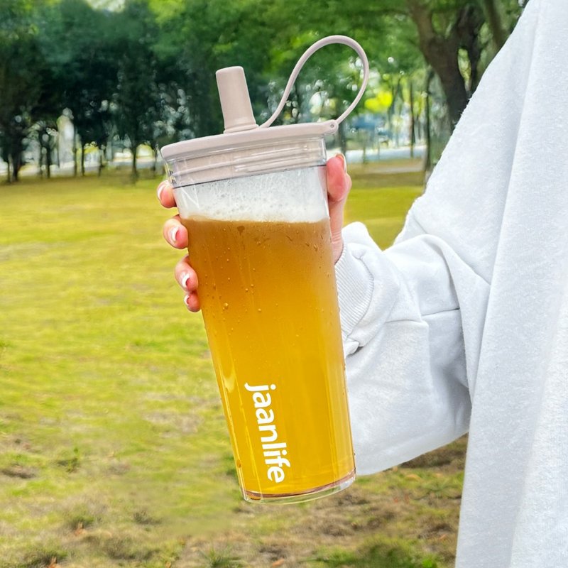 Eacy Cup 易C杯 - 杏仁烤奶 800ml 吸管杯 环保杯 - 水瓶/水壶 - 塑料 卡其色