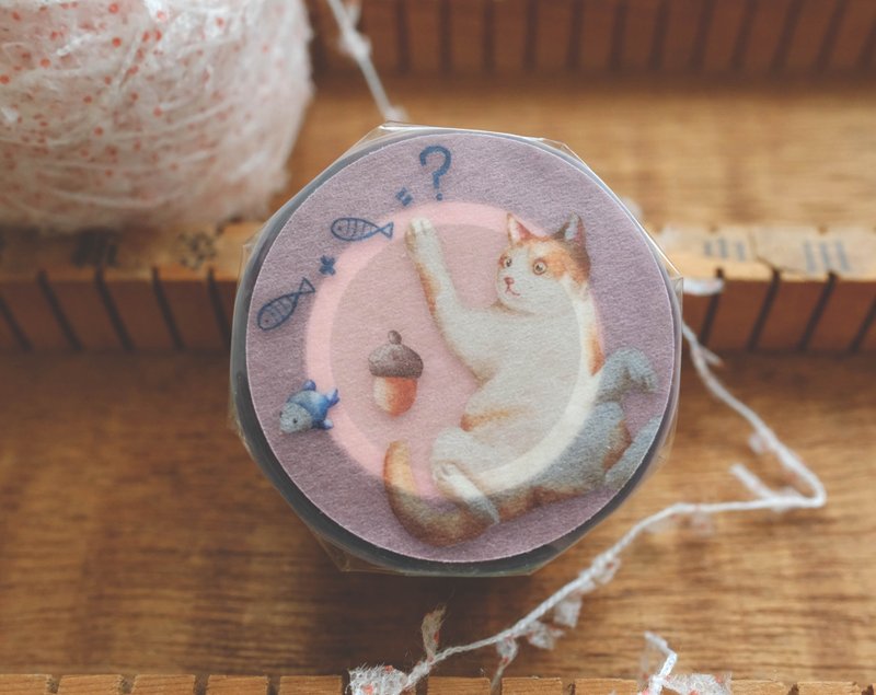 猫生活－3.5cm亮面PET胶带(带离型纸) - 纸胶带 - 塑料 