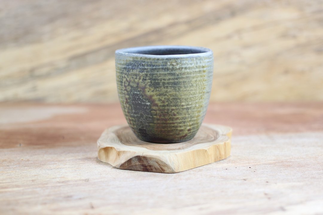 【父亲节礼物】柴烧落灰 闻香品茗杯 名家叶敏祥手工作品 - 茶具/茶杯 - 陶 