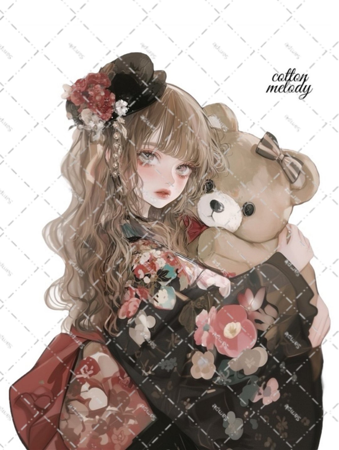 原创贴纸 no.7711 人物贴纸 原创贴纸 人物贴纸 女孩贴纸 原创人物贴纸 - 贴纸 - 纸 