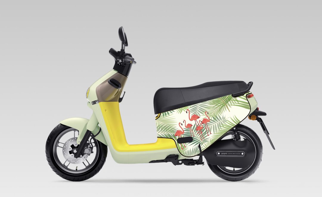 BLR gogoro 防刮车套 iD10 红鹤 - 其他 - 聚酯纤维 黄色