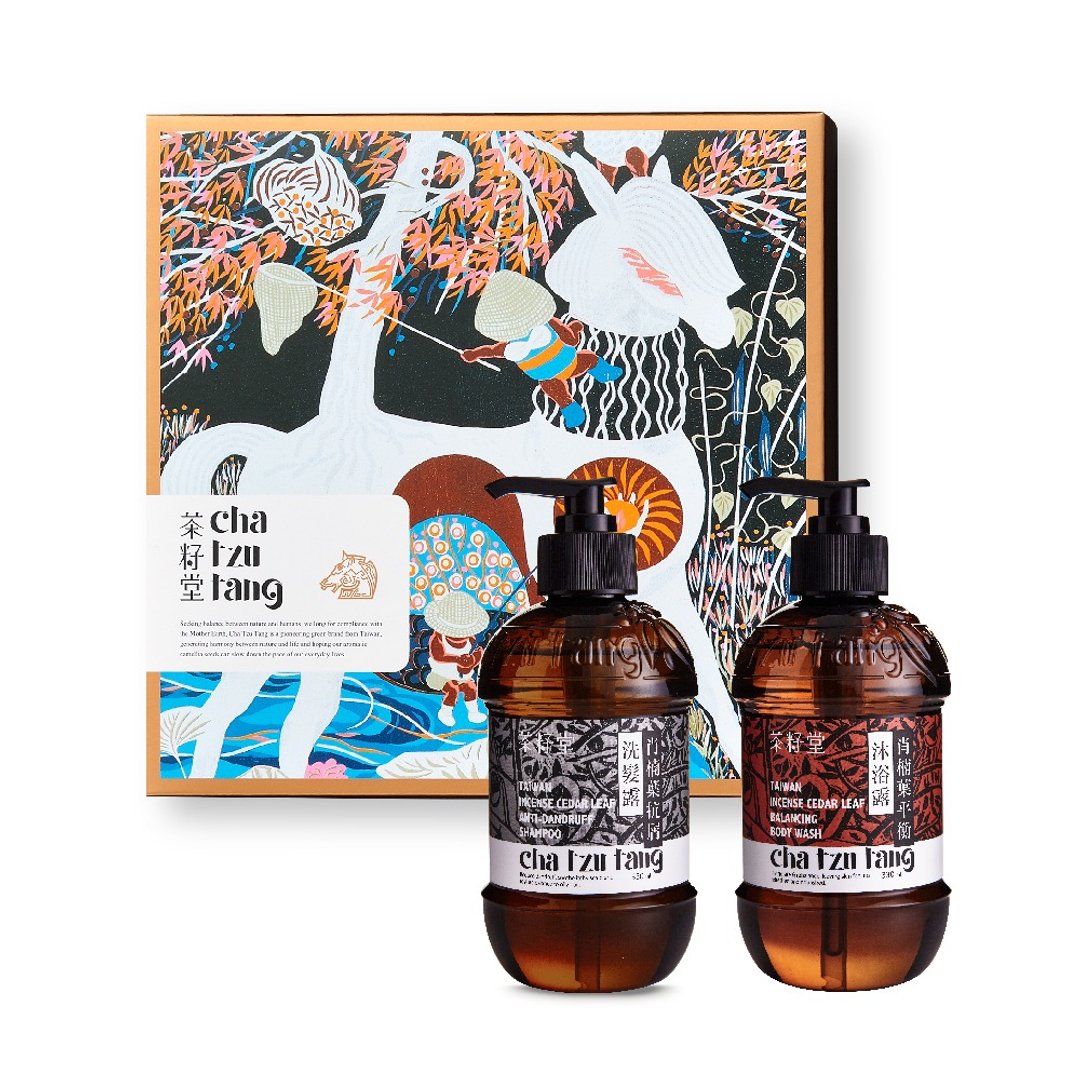 茶籽堂 金马礼盒 肖楠叶-抗屑油脂平衡发身清洁双入组 - 沐浴用品 - 植物．花 