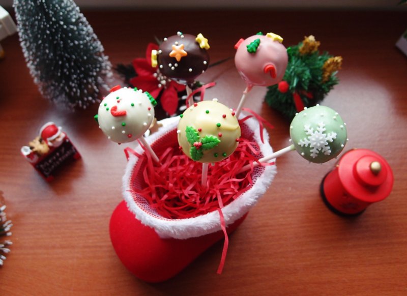 【圣诞节交换礼物勒】叮叮当圣诞风布朗尼棒蛋糕 (5支入) - 蛋糕/甜点 - 新鲜食材 