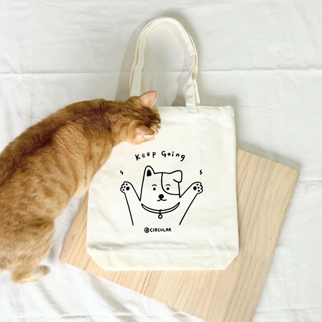 狗狗KeepGoing-肩背帆布袋 - 侧背包/斜挎包 - 其他材质 
