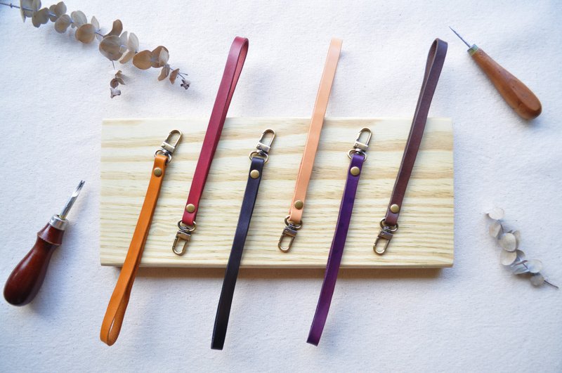 皮革手腕绳/手拿绳 (多色可选) - 挂绳/吊绳 - 真皮 